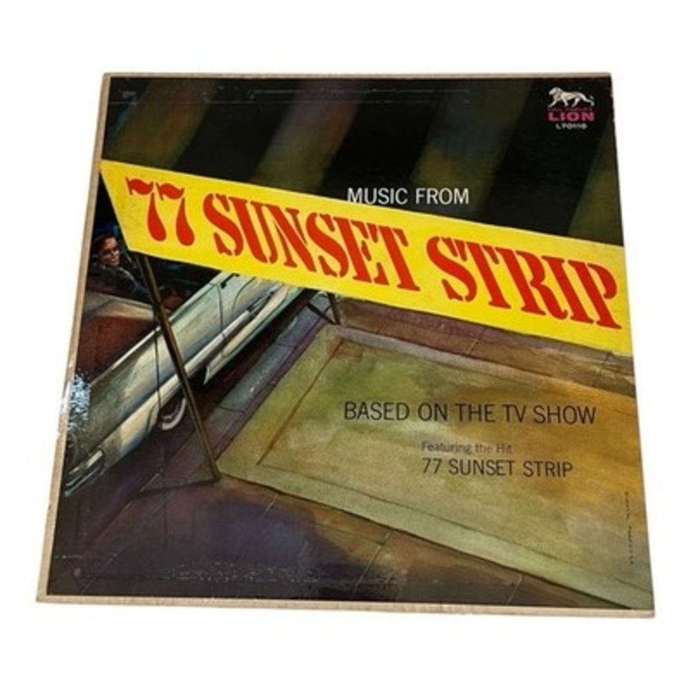 Music From 77 Sunset Strip LP Vinyl Aaron Bell Orchestra Lion L70116 Jazz TV - Picture 1 of 2